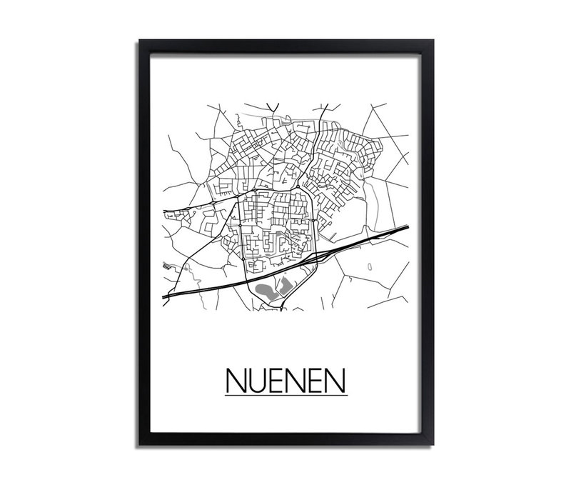 Nuenen Stadtplan-poster