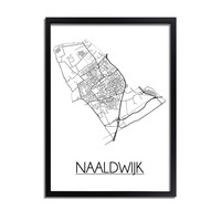 Naaldwijk Stadtplan-poster
