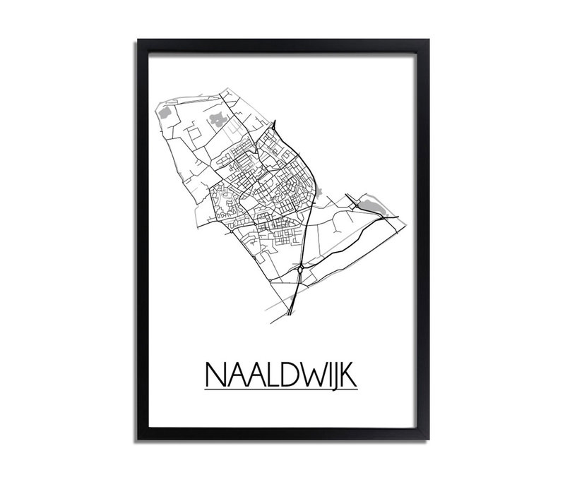 Naaldwijk Stadtplan-poster