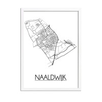 Naaldwijk Stadtplan-poster