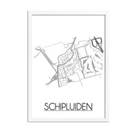 Schipluiden Stadtplan-poster