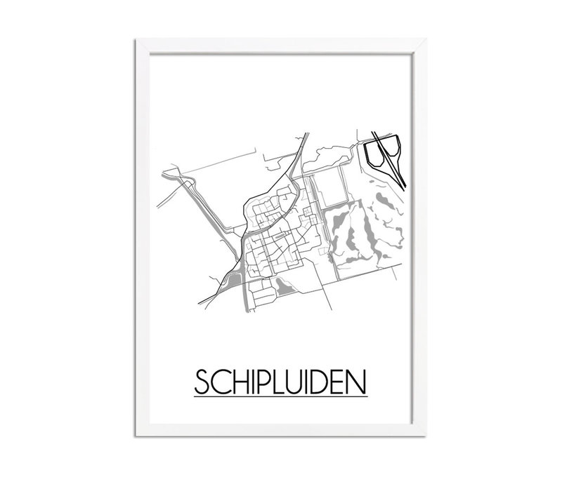 Schipluiden Stadtplan-poster