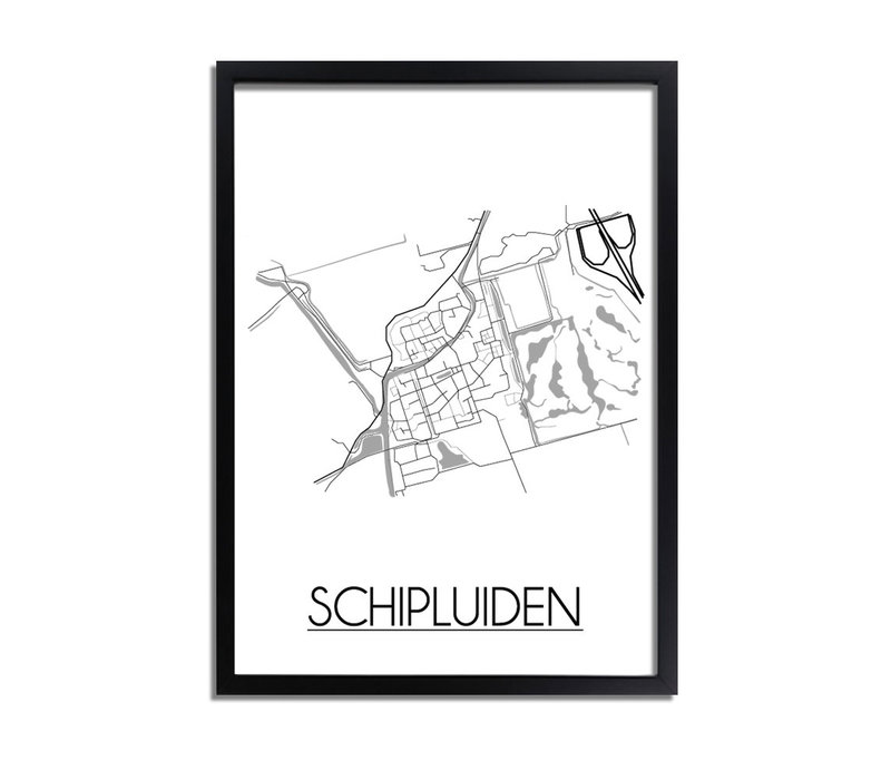 Schipluiden Stadtplan-poster