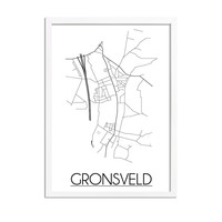 Gronsveld Stadtplan-poster