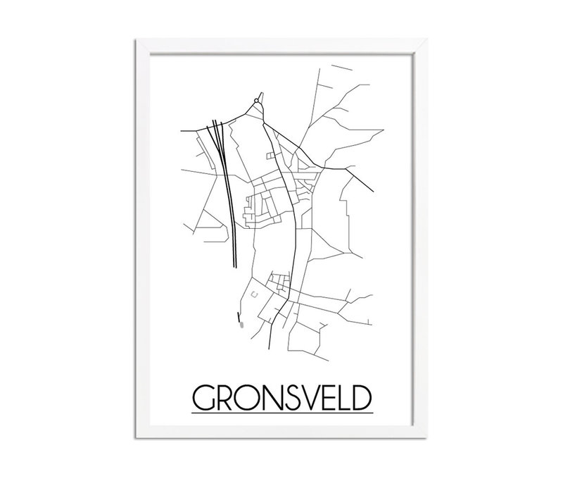 Gronsveld Stadtplan-poster