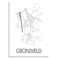 Gronsveld Stadtplan-poster