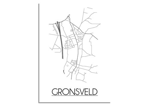 DesignClaud Gronsveld Stadtplan-poster