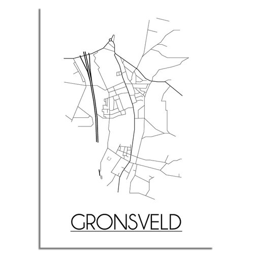 Gronsveld Plattegrond poster 