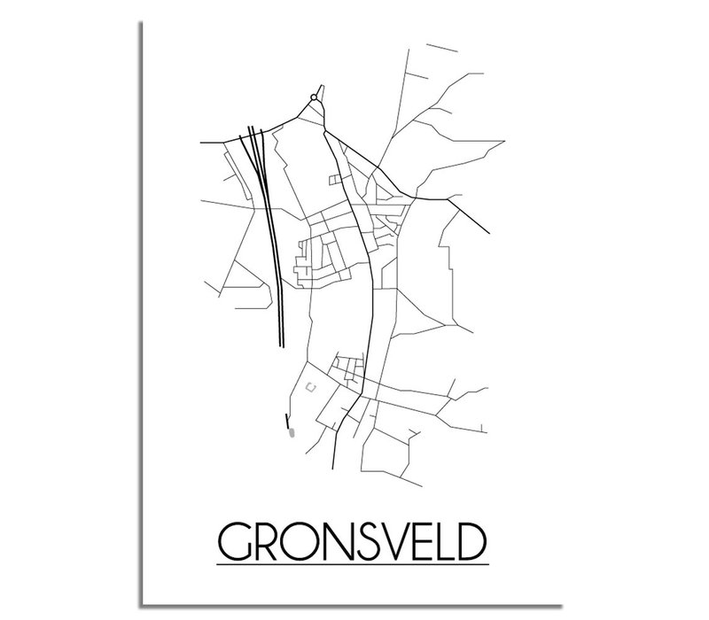 Gronsveld Stadtplan-poster