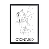 Gronsveld Stadtplan-poster