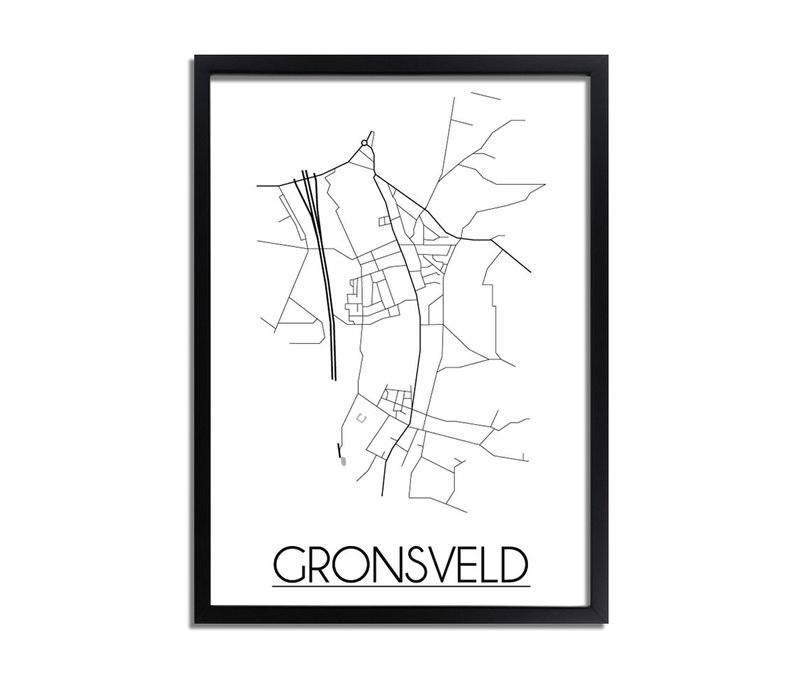 Gronsveld Stadtplan-poster