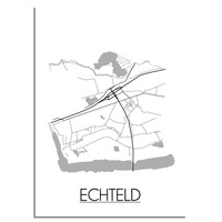 Echteld Stadtplan-poster