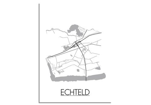DesignClaud Echteld Stadtplan-poster
