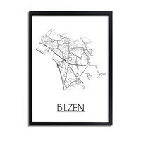 Bilzen Stadtplan-poster