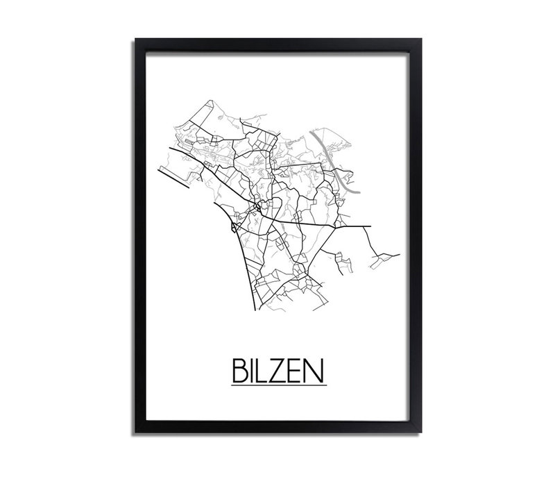 Bilzen Plattegrond poster