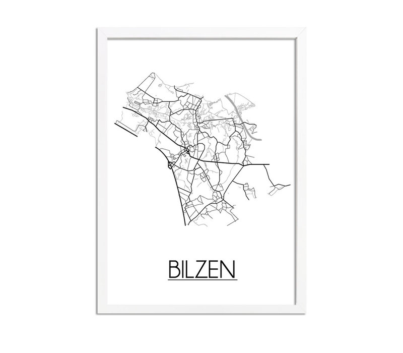 Bilzen Stadtplan-poster