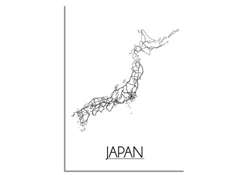 DesignClaud Japan Stadtplan-poster