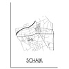 Schaijk Stadtplan-poster