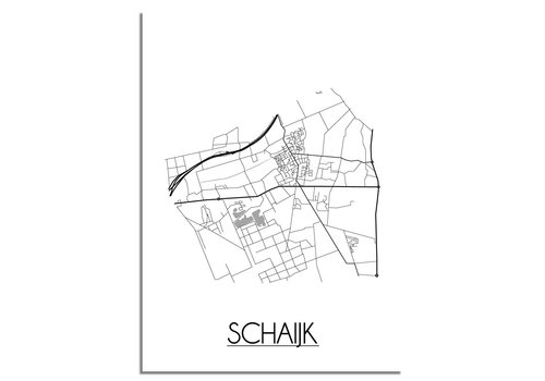 DesignClaud Schaijk Stadtplan-poster