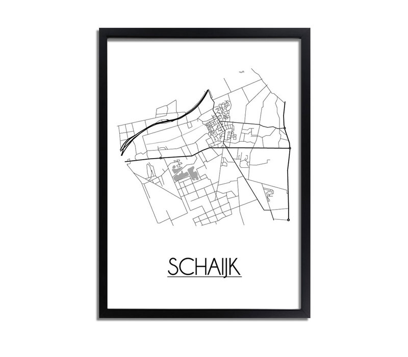 Schaijk Stadtplan-poster