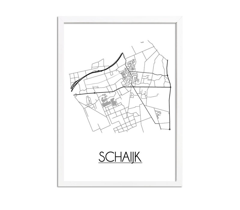 Schaijk Stadtplan-poster