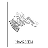 MaarssenStadtplan-poster