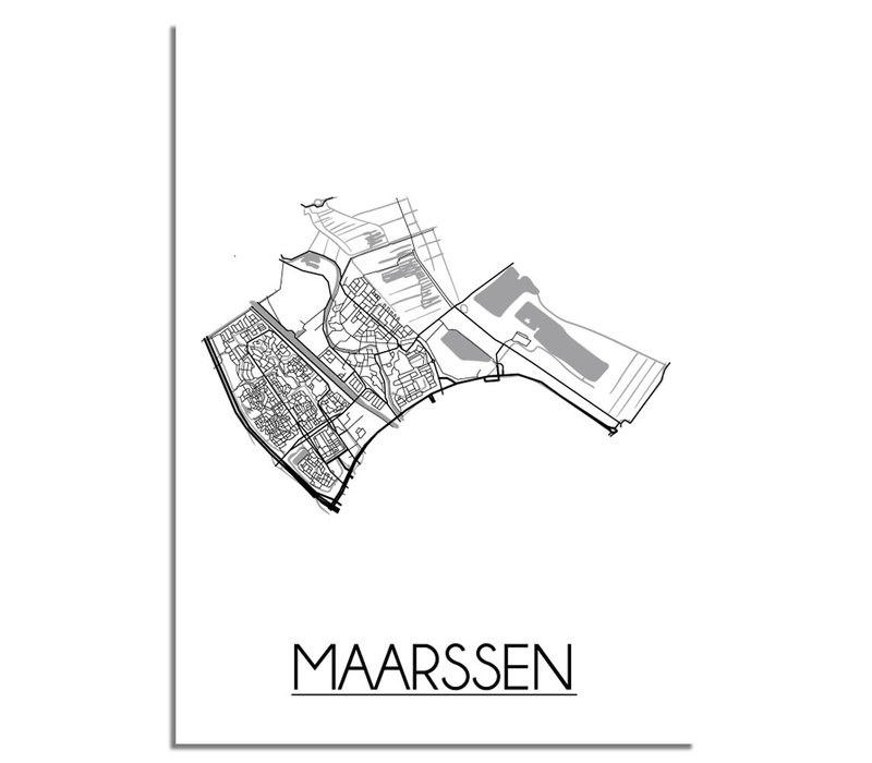MaarssenStadtplan-poster