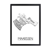 MaarssenStadtplan-poster