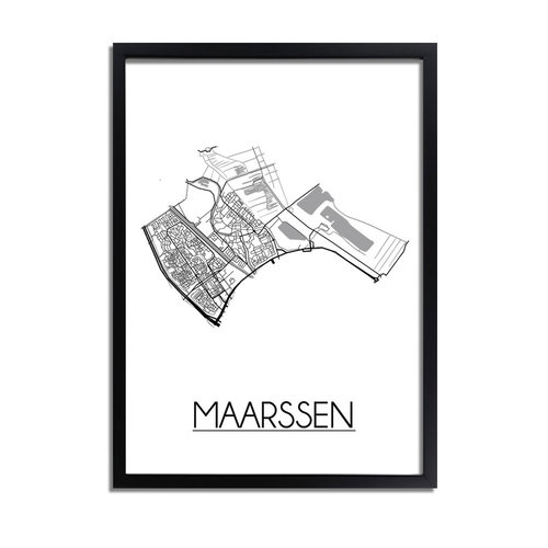 Maarssen Plattegrond poster 