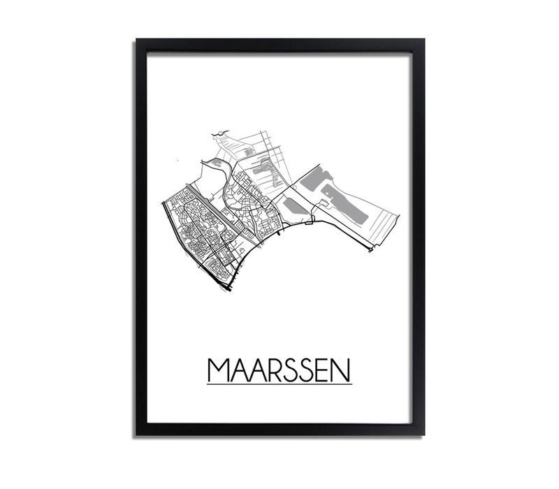 MaarssenStadtplan-poster