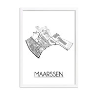 MaarssenStadtplan-poster