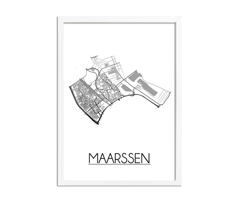 MaarssenStadtplan-poster