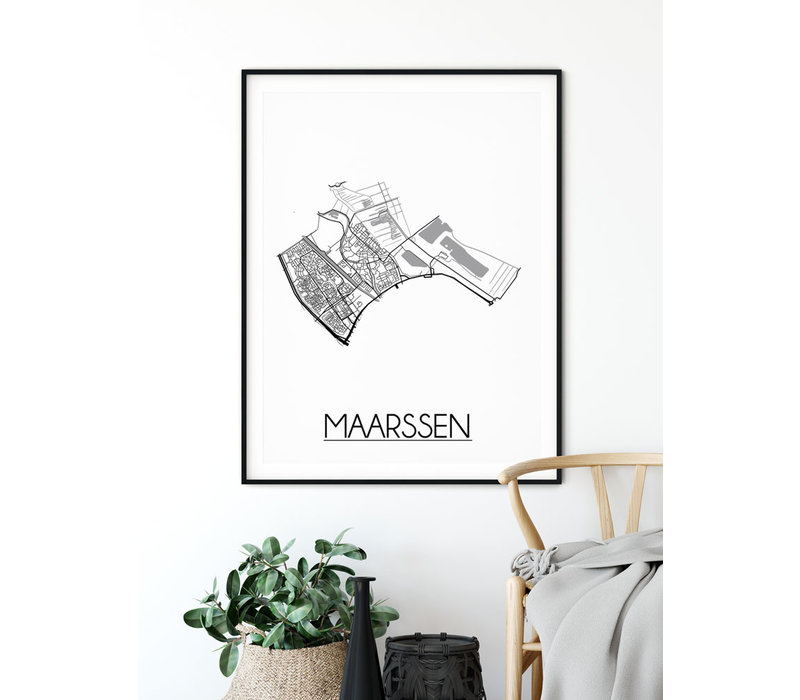 MaarssenStadtplan-poster