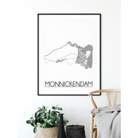 Monnickendam Stadtplan-poster