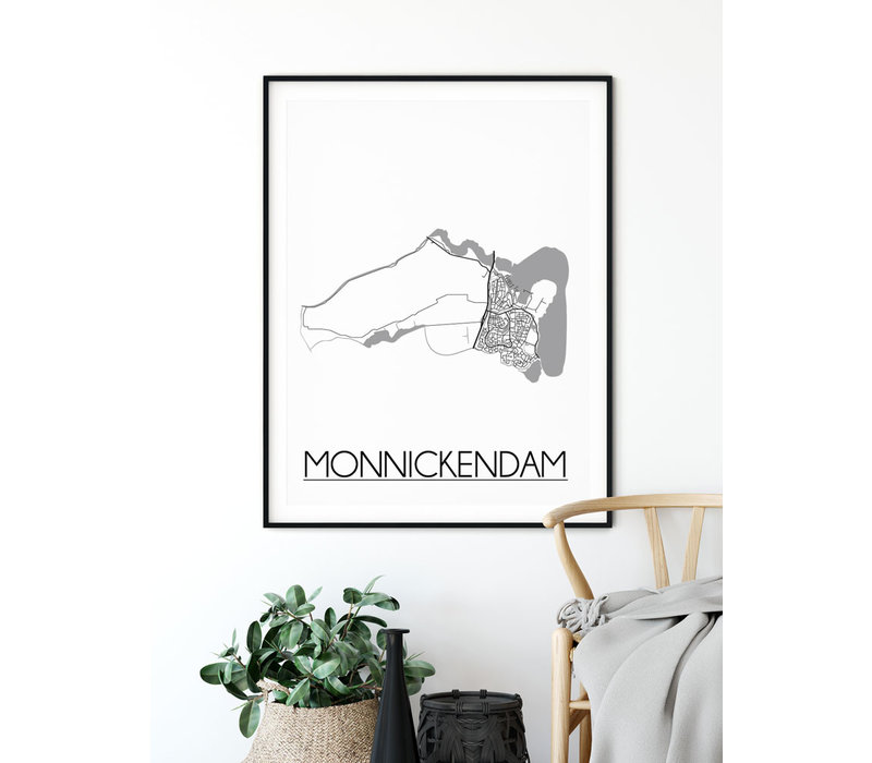 Monnickendam Stadtplan-poster