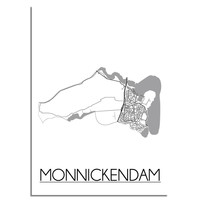 Monnickendam Stadtplan-poster