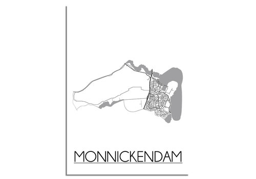 DesignClaud Monnickendam Stadtplan-poster