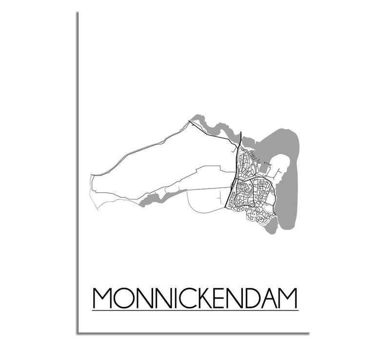 Monnickendam Stadtplan-poster