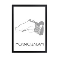 Monnickendam Stadtplan-poster