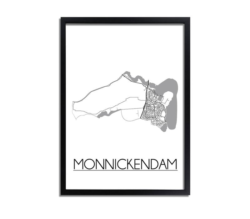 Monnickendam Plattegrond poster