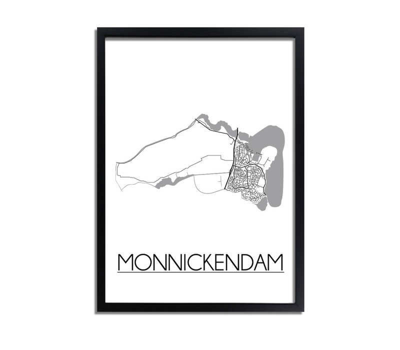 Monnickendam Stadtplan-poster