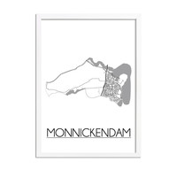 Monnickendam Plattegrond poster