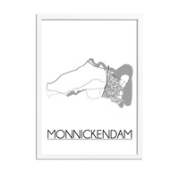 Monnickendam Stadtplan-poster