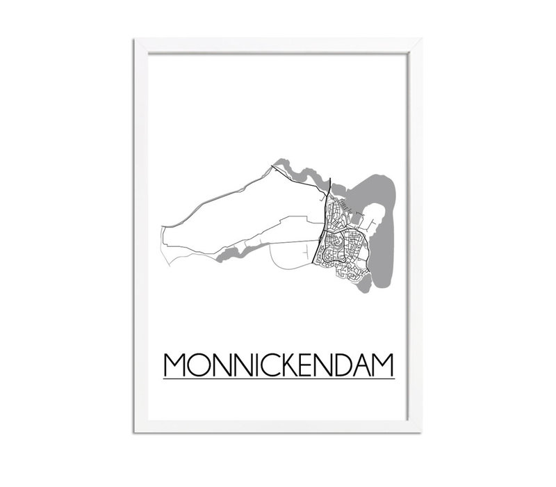 Monnickendam Stadtplan-poster
