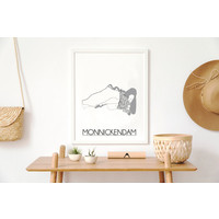 Monnickendam Stadtplan-poster