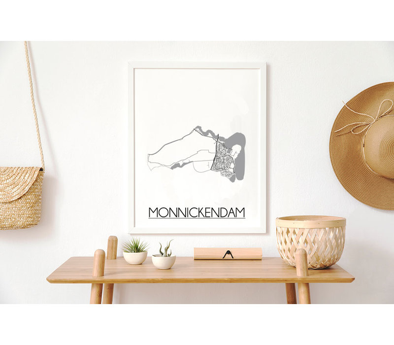 Monnickendam Stadtplan-poster
