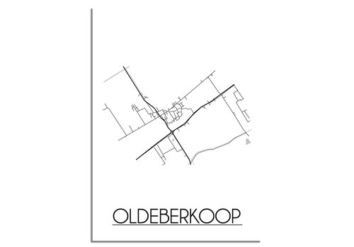 DesignClaud Assen Stadtplan-poster - Copy