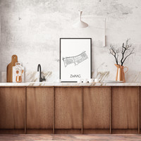 Scherpenheuvel Stadtplan-poster - Copy - Copy - Copy - Copy