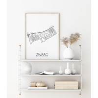 Scherpenheuvel Stadtplan-poster - Copy - Copy - Copy - Copy