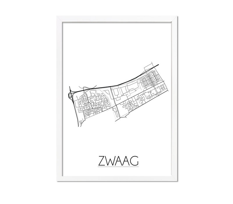 Zwaag Plattegrond poster